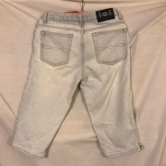 l.e.I. Denim Capris Size 7/8 - Picture 3 of 6
